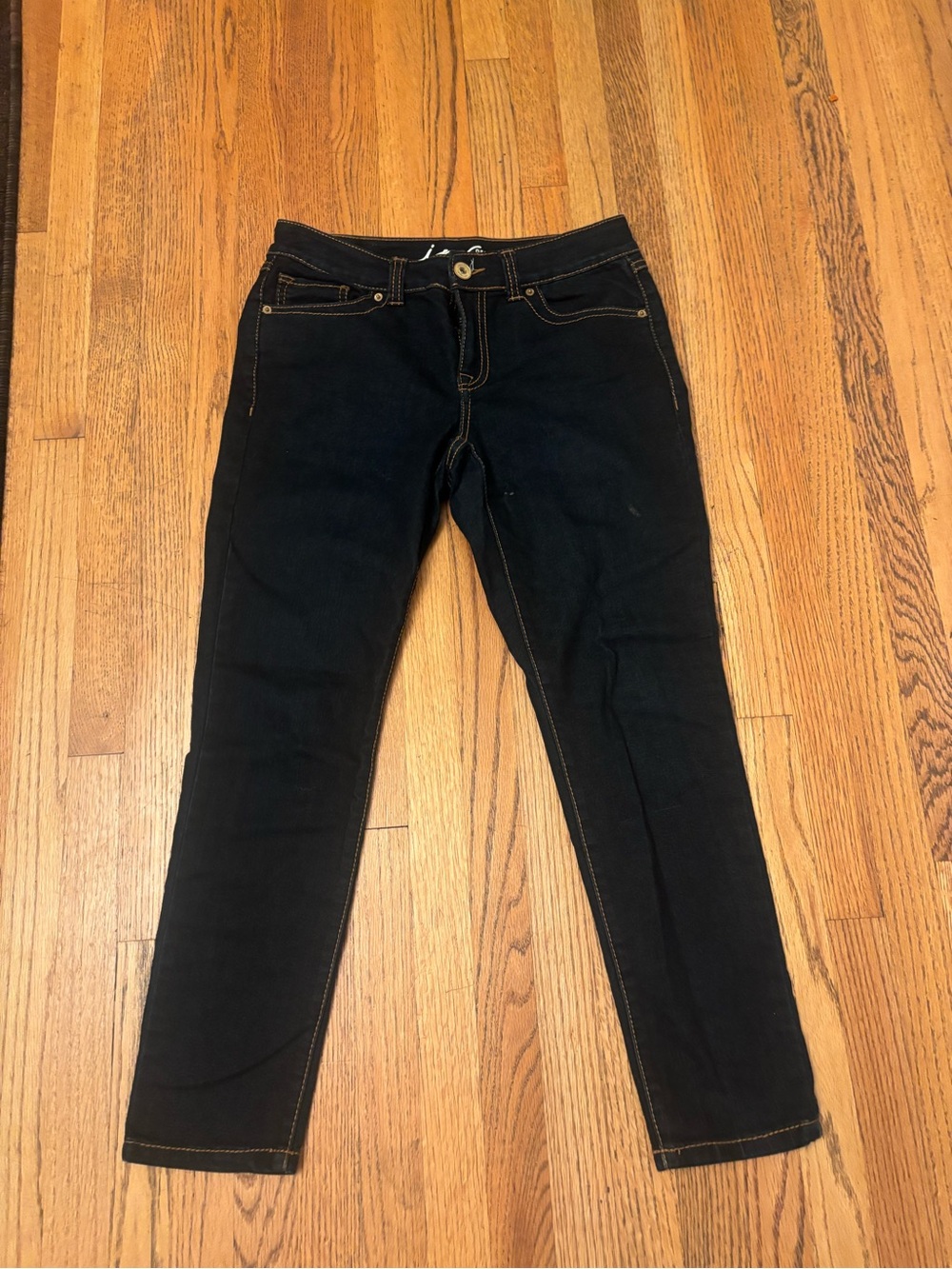 Inc Denim Skinny Leg Regular Fit Navy Blue Vintage Jeans Women’s Size 8P Used